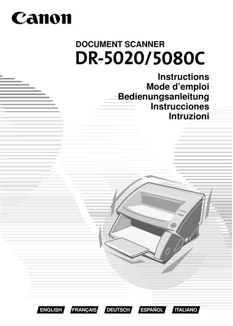 Canon DR-5020 Printer Drivers: Installation and Troubleshooting Guide